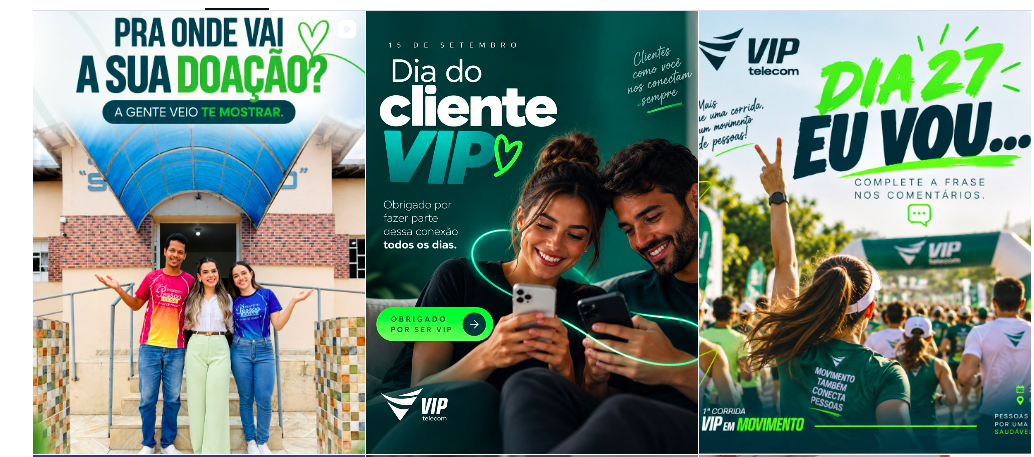 Tecnologia e conexão VIP Telecom